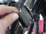 After cutting the frame tube to fit I used a sawzall to split the tube down the middle.  Then I spread the tube open and used a hammer to beat it into the cut out made with the grinder. 