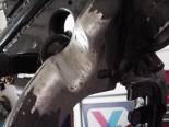 OK, this is what it looks like after it's been welded and again the grinder was used to smooth things up. 